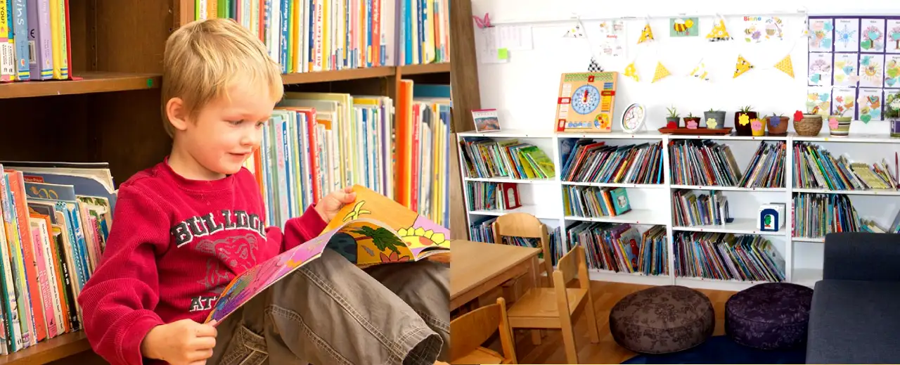 Montessori-Materialien in einer englischsprachigen Kita bei Frankfurt